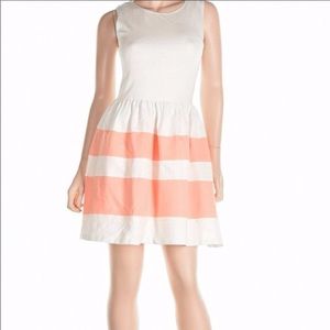 BAR III pink and white striped dress.